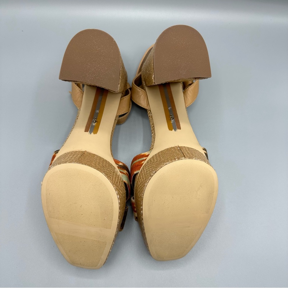 Sam Edelman Nolita Heeled Sandal Shoes Women’s Size 10 Orange Brown - Picture 14 of 16